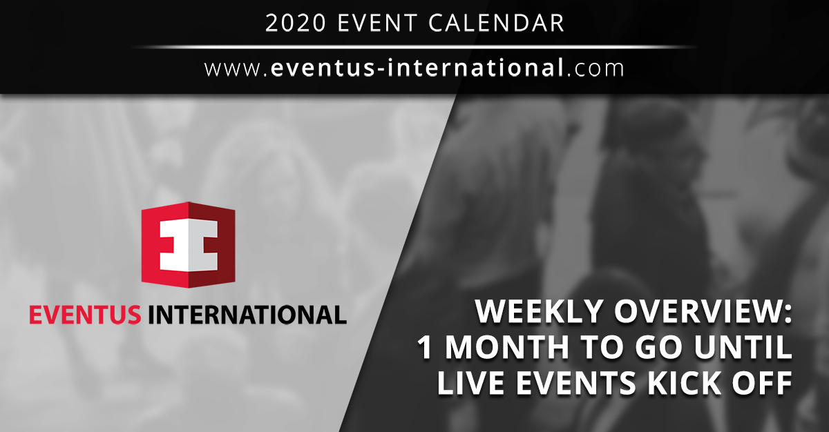 International Gaming Events 2020 From October Onwards