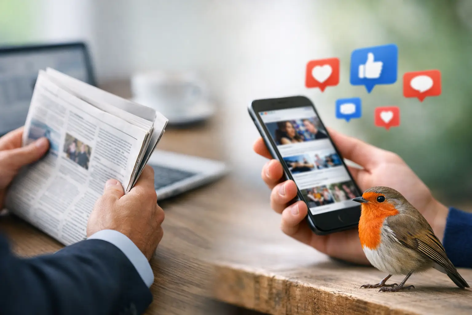 Curated Headlines vs Social Media News