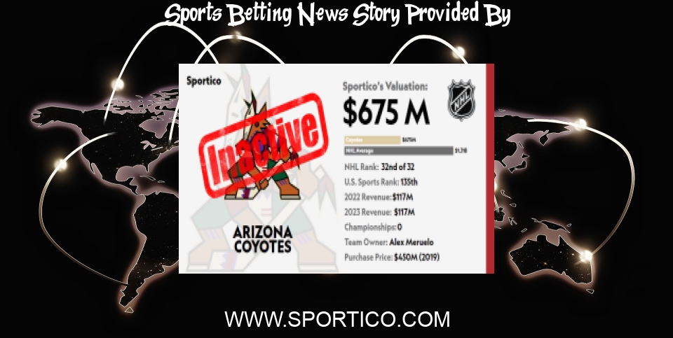 Sports Betting News: The Coyotes Are Now Inactive. Their Sports Betting License Is Not - Sportico