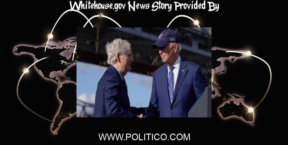 White House News: Biden and McConnell's visit to Kentucky signals White House ... - POLITICO