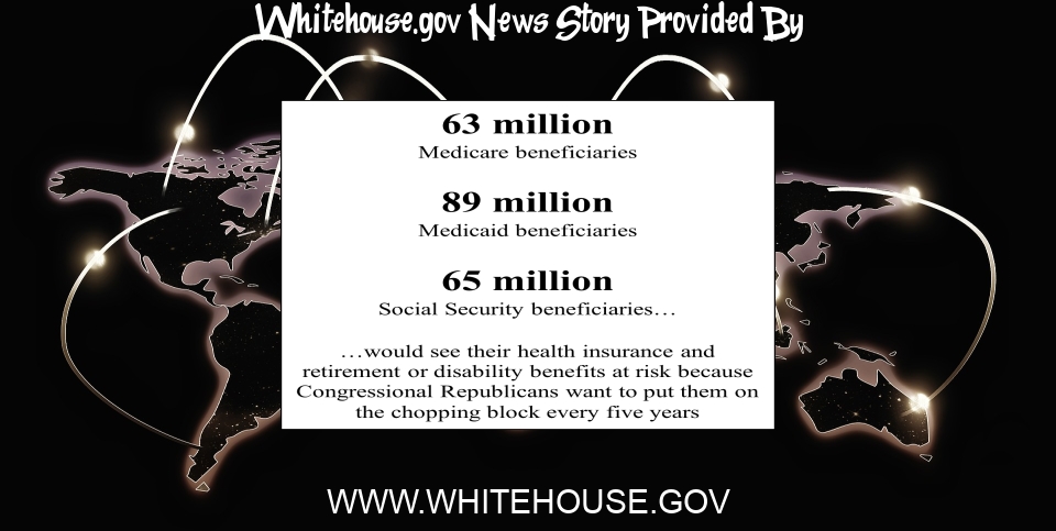White House News: FACT SHEET: By The Numbers: Millions of Americans Would Lose Health Care Coverage, Benefits, and Protections Under Congressional Republicans’ Plans - The White House