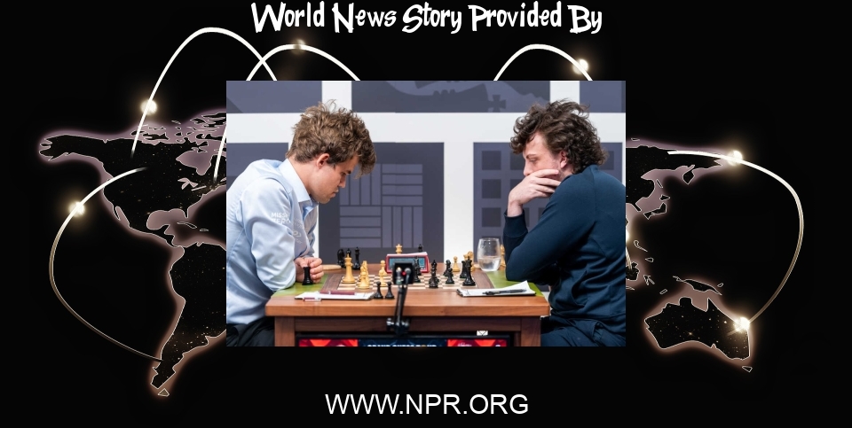 World News: A stunning move shakes the chess world - NPR
