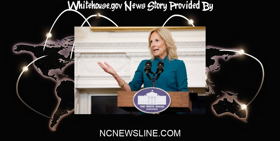 White House News: Jill Biden tests positive for COVID-19; President, testing negative ... - NC Newsline