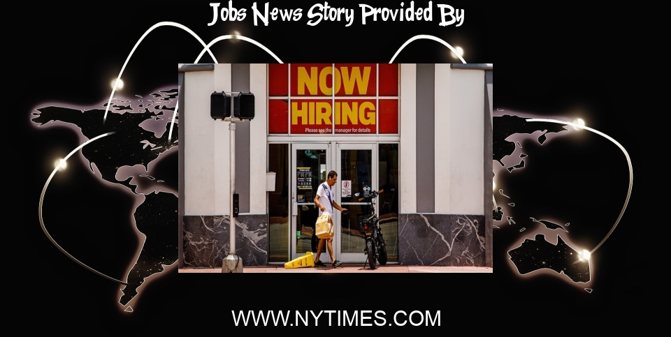 Jobs Report News: Jobs Report Updates: Growth Expected to Slow in July - The New York Times