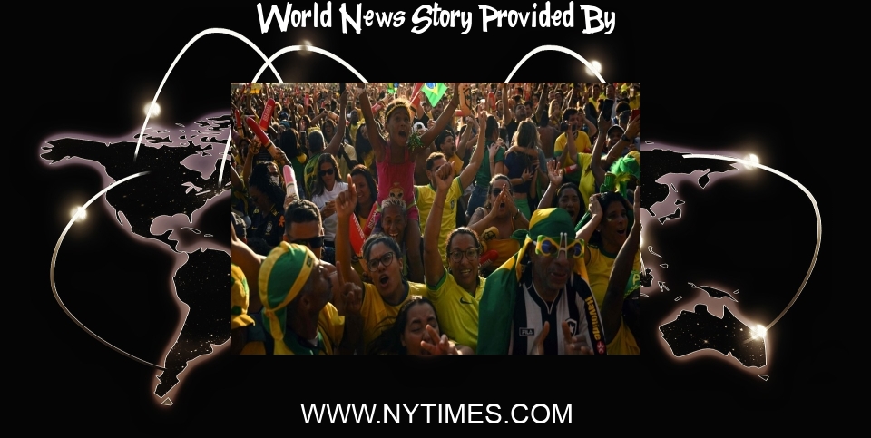 World News: Brazil Breaks Through With a Flourish; Ronaldo Scores in Fifth World Cup - The New York Times