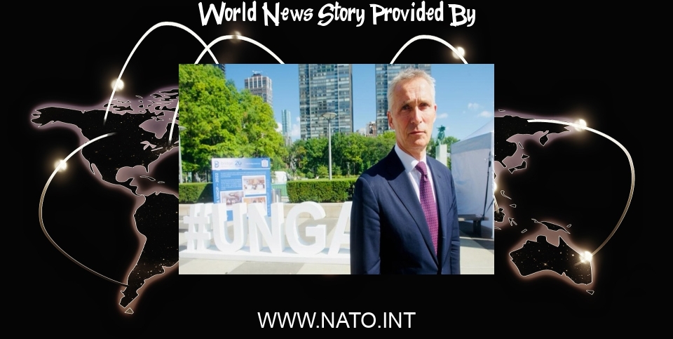 World News: NATO Secretary General joins world leaders at UN General Assembly - NATO HQ