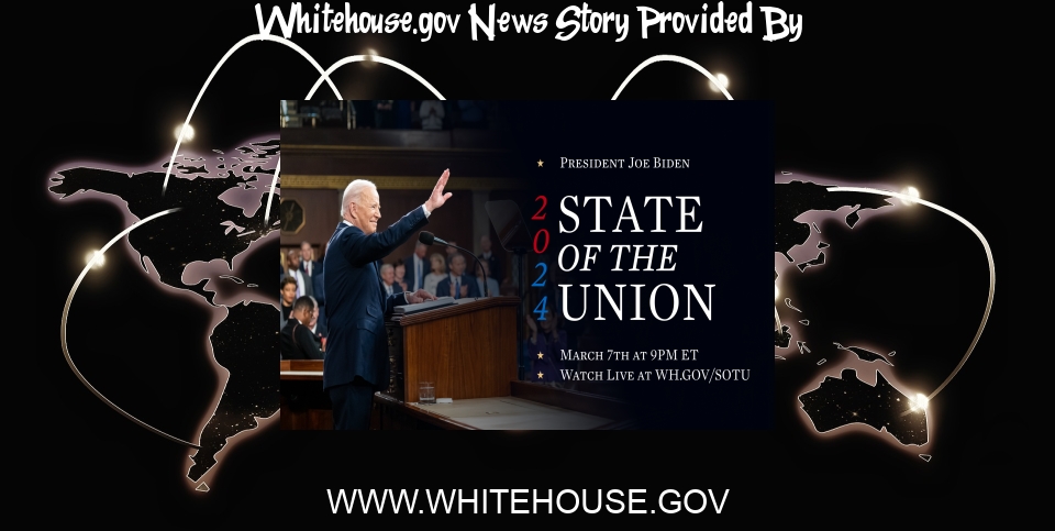 White House News: State of the Union 2024 - The White House